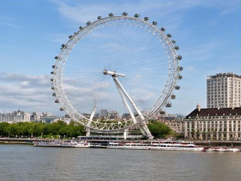 The London Eye beside the River Thames